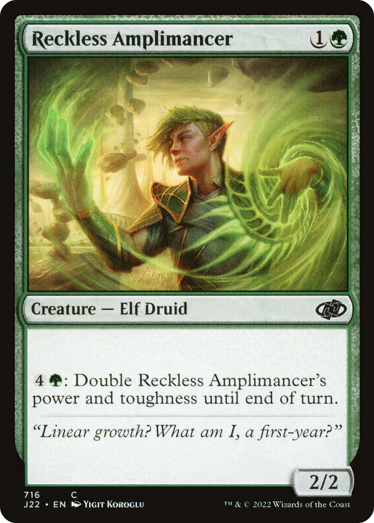 Reckless Amplimancer (J22-716) [Jumpstart 2022] MTG Single Wizards of the Coast