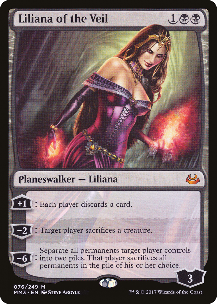 Liliana of the Veil (MM3-076) [Modern Masters 2017] MTG Single Modern Masters 2017