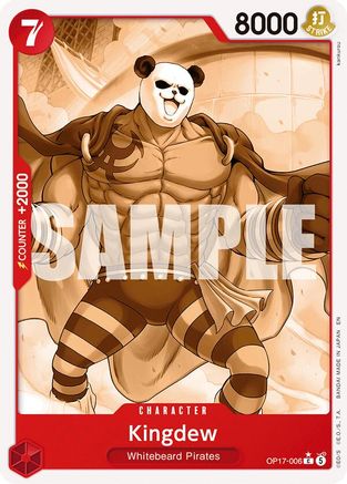 Kingdew (Pandaman Art) (OP17-006)  [The World's Strongest Warriors]