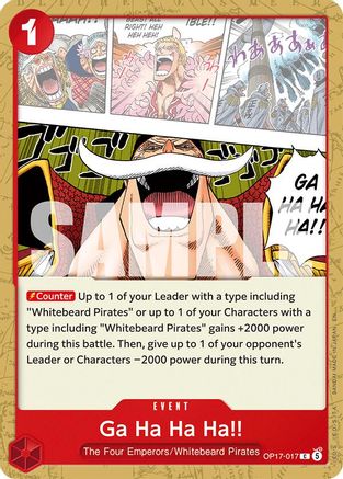 Ga Ha Ha Ha!! (OP17-017)  [The World's Strongest Warriors]