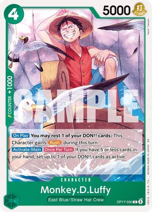 Monkey.D.Luffy (030) (OP17-030)  [The World's Strongest Warriors]