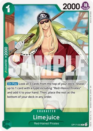 Limejuice (OP17-032)  [The World's Strongest Warriors] Foil
