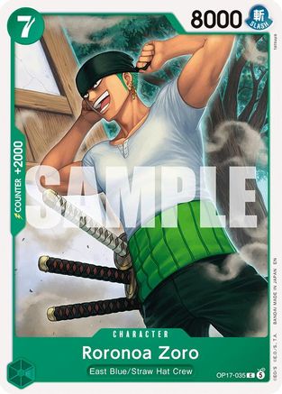 Roronoa Zoro (035) (OP17-035)  [The World's Strongest Warriors]