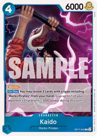 Kaido (042) (OP17-042)  [The World's Strongest Warriors] Foil