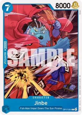Jinbe (051) (OP17-051)  [The World's Strongest Warriors]