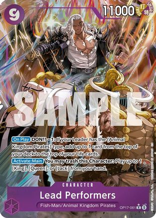 Lead Performers (Alternate Art) (OP17-061)  [The World's Strongest Warriors] Foil
