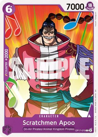 Scratchmen Apoo (OP17-070)  [The World's Strongest Warriors]