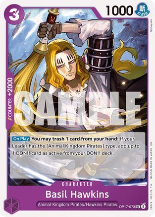 Basil Hawkins (OP17-073) [The World's Strongest Warriors] One Piece Single Bandai