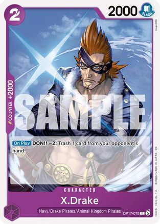 X.Drake (OP17-075)  [The World's Strongest Warriors]
