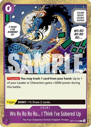 Wo Ro Ro Ro Ro... I Think I've Sobered Up (OP17-076)  [The World's Strongest Warriors] Foil