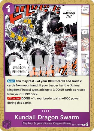 Kundali Dragon Swarm (OP17-077)  [The World's Strongest Warriors]