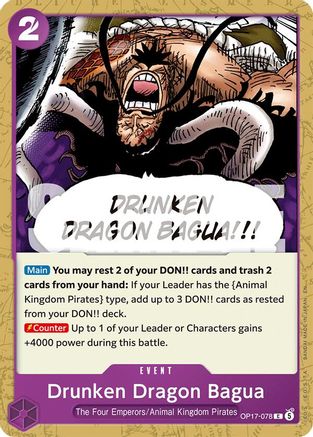 Drunken Dragon Bagua (OP17-078)  [The World's Strongest Warriors]