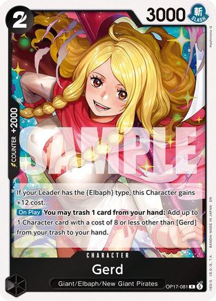Gerd (OP17-081)  [The World's Strongest Warriors] Foil