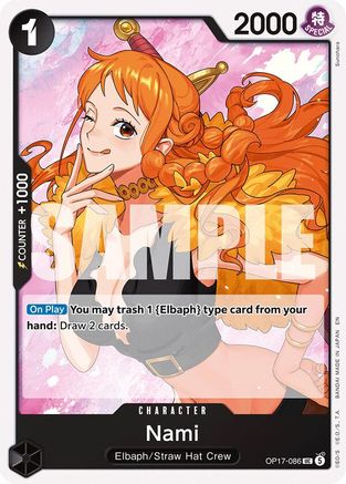 Nami (086) (OP17-086)  [The World's Strongest Warriors]