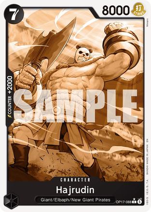 Hajrudin (Pandaman Art) (OP17-088)  [The World's Strongest Warriors]