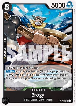 Brogy (OP17-092)  [The World's Strongest Warriors]