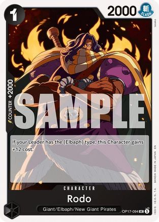 Rodo (OP17-094)  [The World's Strongest Warriors]