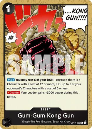 Gum-Gum Kong Gun (OP17-098)  [The World's Strongest Warriors]