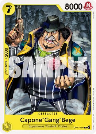 Capone"Gang"Bege (OP17-100)  [The World's Strongest Warriors]