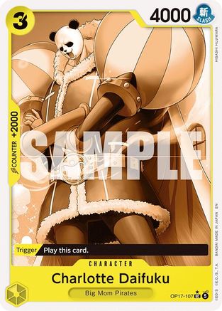 Charlotte Daifuku (Pandaman Art) (OP17-107)  [The World's Strongest Warriors] Foil