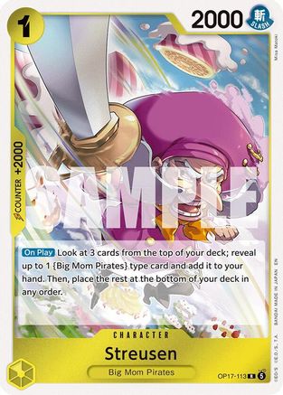 Streusen (113) (OP17-113)  [The World's Strongest Warriors] Foil
