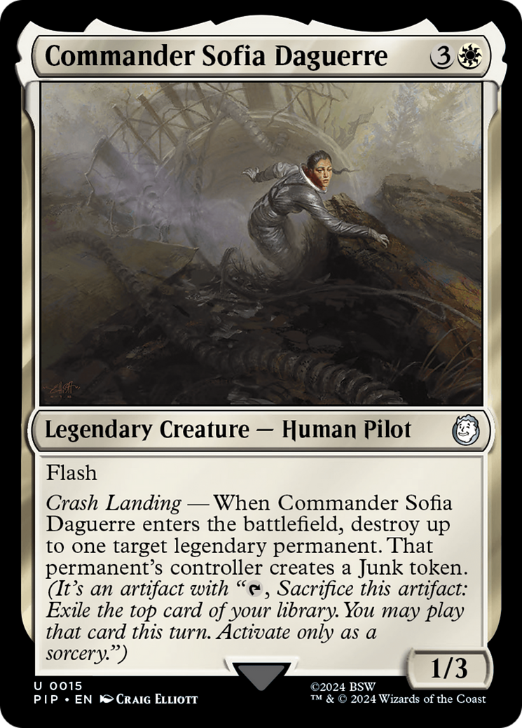 Commander Sofia Daguerre (PIP-015) [Fallout] Foil MTG Single Wizards of the Coast
