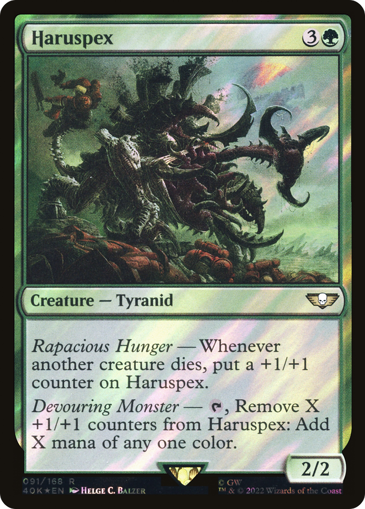 Haruspex (40K-91★) [Warhammer 40,000 Commander] Foil MTG Single Wizards of the Coast