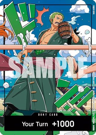 DON!! Card (World United) (Zoro) [One Piece Promotion Cards] Foil One Piece Single Bandai