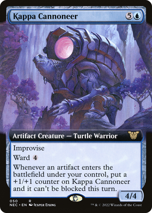 Kappa Cannoneer (NEC-050) [Neon Dynasty Commander] (Extended Art) MTG Single Wizards of the Coast