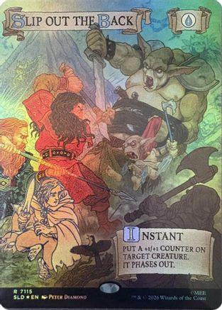 Slip Out the Back (Out Of Sight Foil) (SLD-7115) [Secret Lair Drop Series] Foil MTG Single Wizards of the Coast