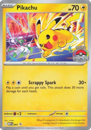 Pikachu 93  [ME: Mega Evolution Promo]