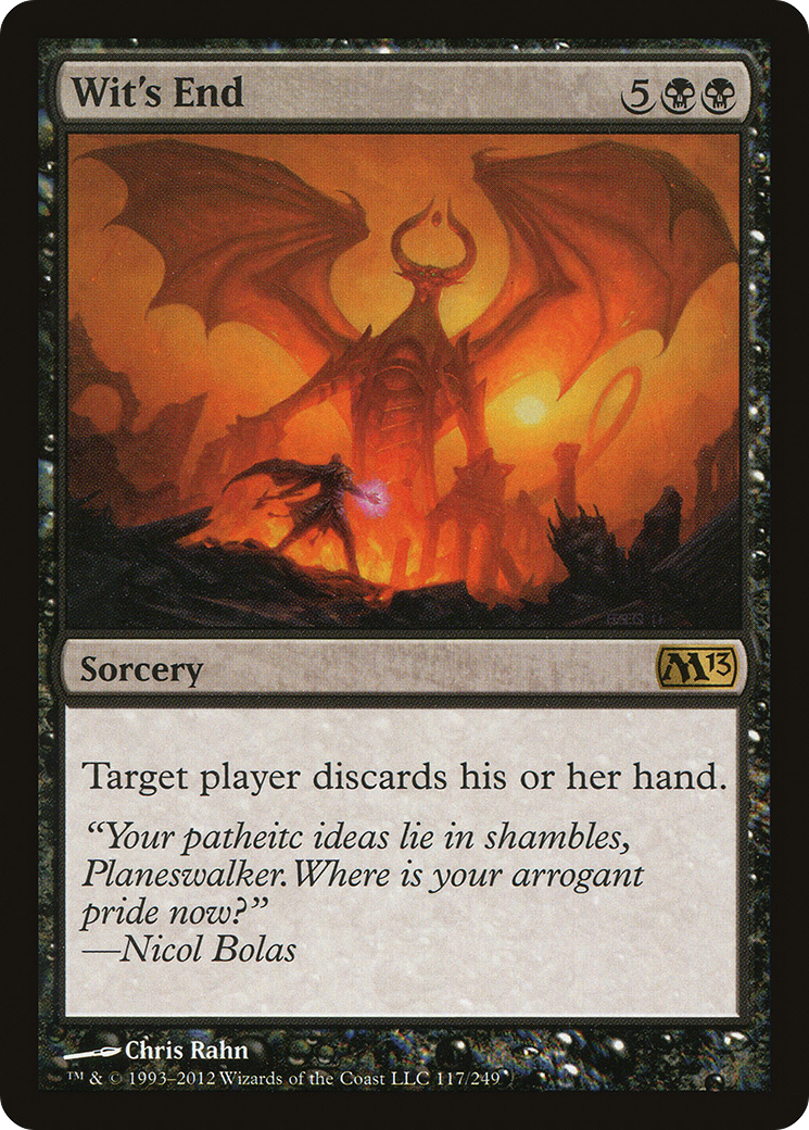 Wit's End (M13-117) [Magic 2013] Foil MTG Single Wizards of the Coast