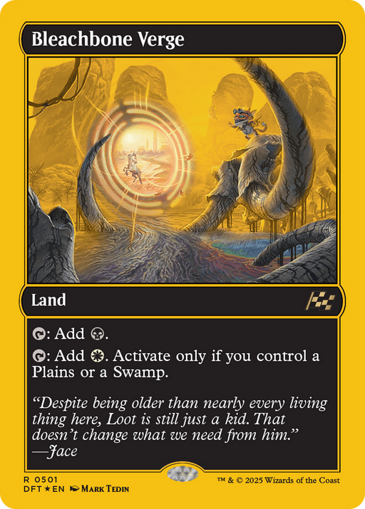 Bleachbone Verge (First-Place Foil) (DFT-501) [Aetherdrift] Foil MTG Single Wizards of the Coast