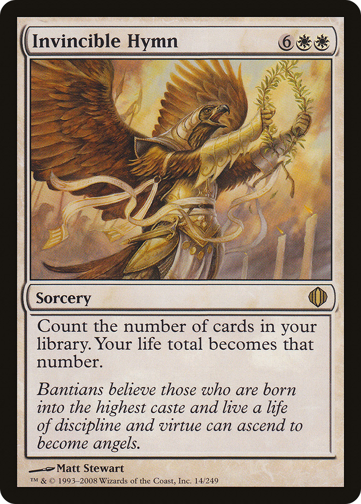 Invincible Hymn (ALA-014) [Shards of Alara] MTG Single Wizards of the Coast