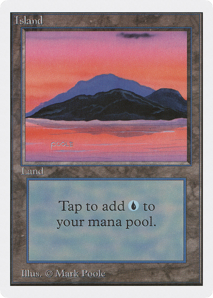 Island (2ED-293) [Oldschool] Unlimited Edition MTG Single Wizards of the Coast