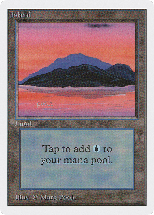 Island (2ED-293) [Oldschool] Unlimited Edition MTG Single Wizards of the Coast
