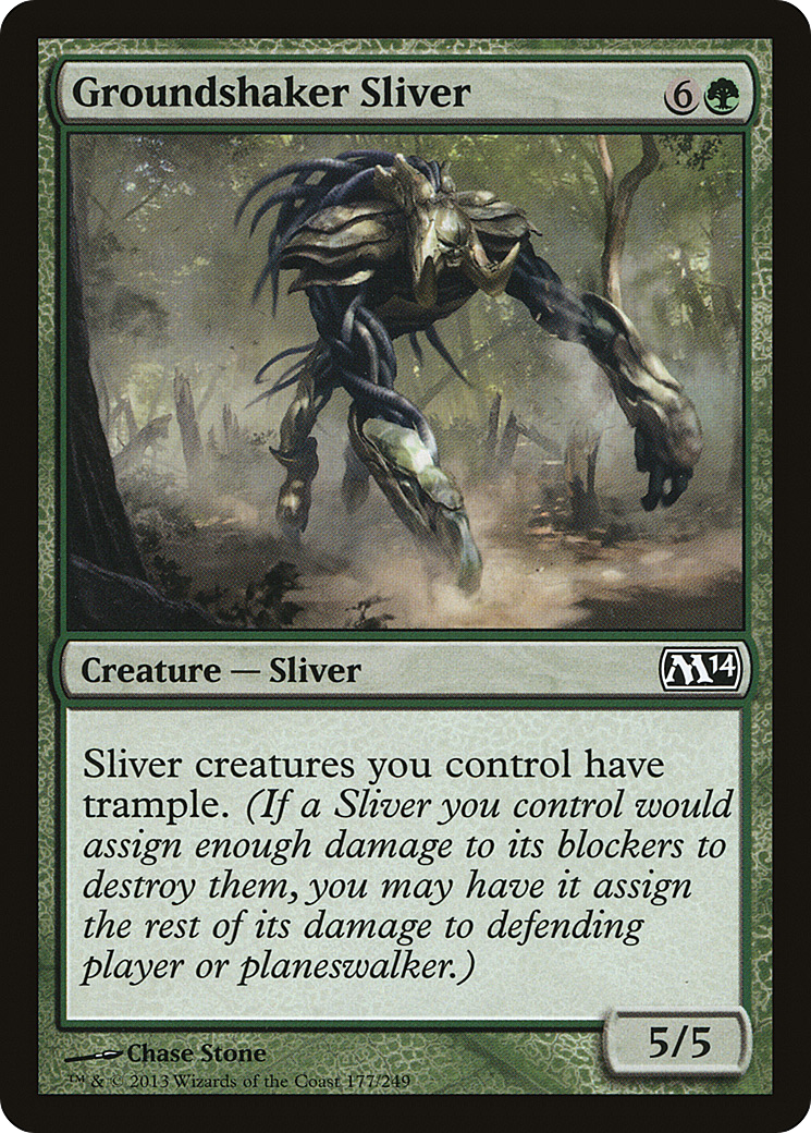 Groundshaker Sliver (M14-177) [Magic 2014] Foil MTG Single Wizards of the Coast