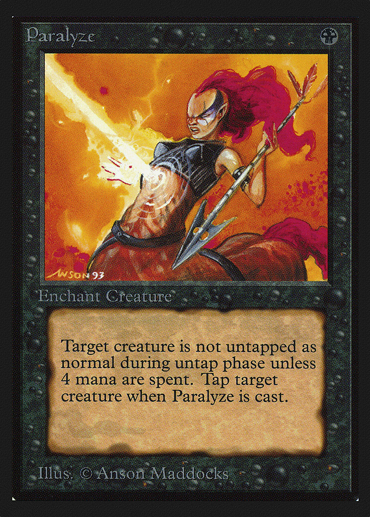 Paralyze (CED-120) [Collectors' Edition] MTG Single Wizards of the Coast