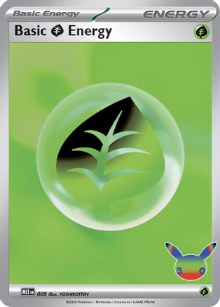 Basic Grass Energy (30th Celebration) 9 Holofoil [MEE: Mega Evolution Energies] Pokemon Single Pokémon