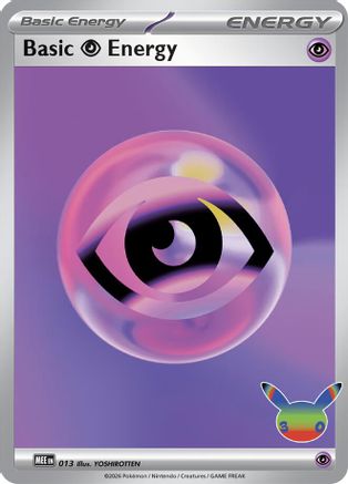 Basic Psychic Energy (30th Celebration) 13 Holofoil [MEE: Mega Evolution Energies] Pokemon Single Pokémon