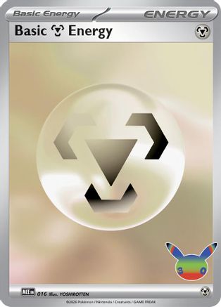 Basic Metal Energy (30th Celebration) 16 Holofoil [MEE: Mega Evolution Energies] Pokemon Single Pokémon