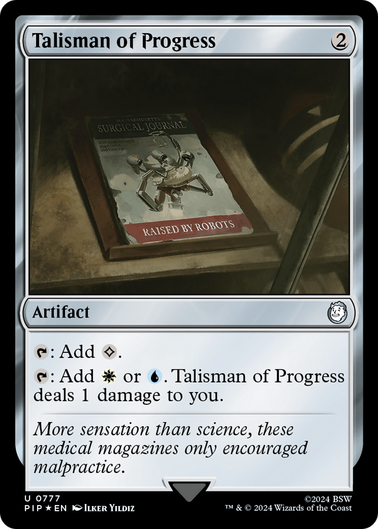 Talisman of Progress (Surge Foil) (PIP-777) [Fallout] Foil MTG Single Wizards of the Coast