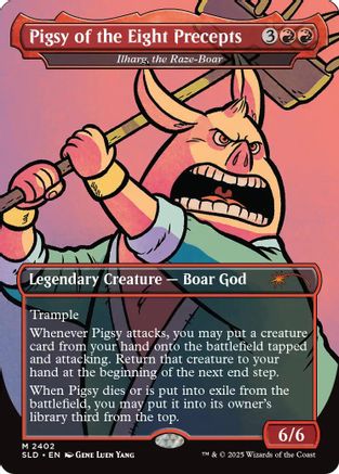 Pigsy of the Eight Precepts - Ilharg, the Raze-Boar (SLD-2402) [Secret Lair] Drop Series MTG Single Wizards of the Coast