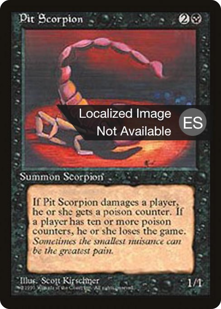 Pit Scorpion (4BB-153) [Fourth Edition Foreign Black Border] MTG Single Wizards of the Coast