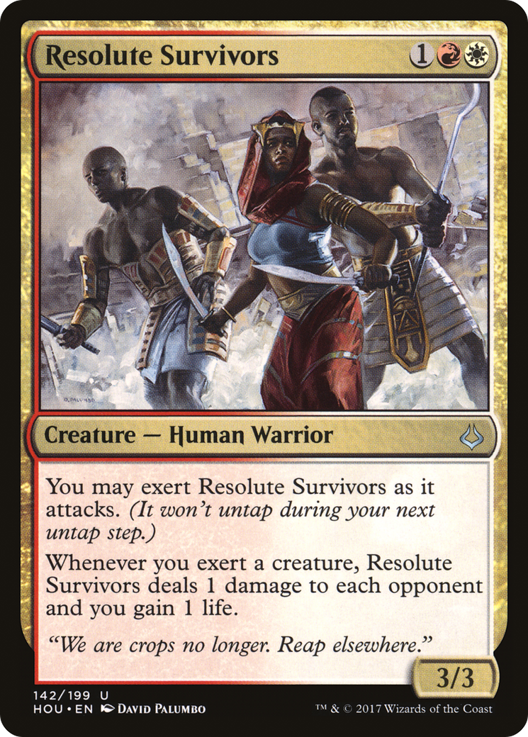 Resolute Survivors (HOU-142) [Hour of Devastation] MTG Single Wizards of the Coast
