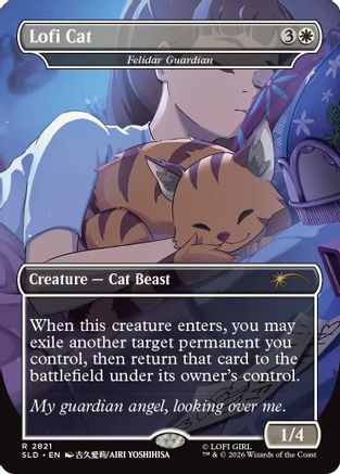 Lofi Cat - Felidar Guardian (SLD-2821) [Secret Lair] Drop Series MTG Single Wizards of the Coast