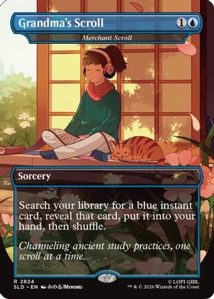 Grandma's Scroll - Merchant Scroll (SLD-2824) [Secret Lair] Drop Series Foil MTG Single Wizards of the Coast