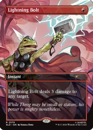 Lightning Bolt (2579) (SLD-2579) [Secret Lair] Drop Series MTG Single Wizards of the Coast