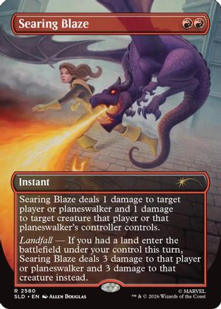 Searing Blaze (SLD-2580) [Secret Lair Drop Series] MTG Single Wizards of the Coast