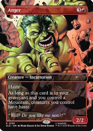 Anger (2595) (SLD-2595) [Secret Lair] Drop Series MTG Single Wizards of the Coast